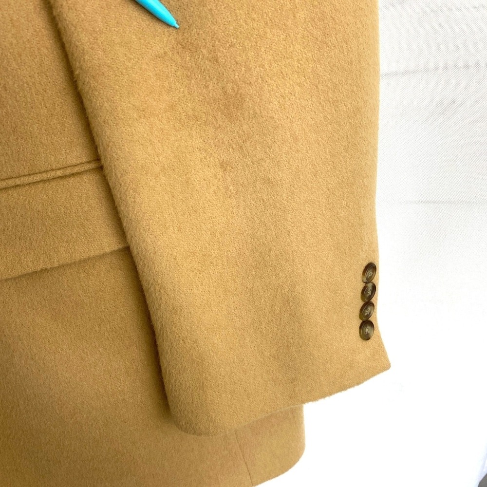 Jos. A. Bank Camel Hair Blazer Sport Coat Jacket Men 48XL Luxury Soft Golden Tan - Picture 3 of 12